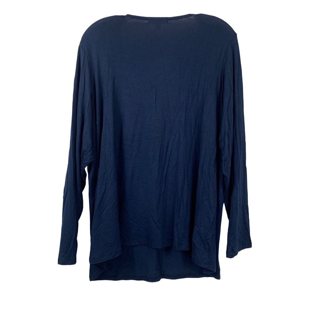 Dressbarn Women's Navy Blue Blouse - Picture 2 of 6